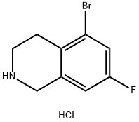Isoquinoline, 5-bromo-7-fluoro-1,2,3,4-tetrahydro-, hydrochloride (1:1) Structural