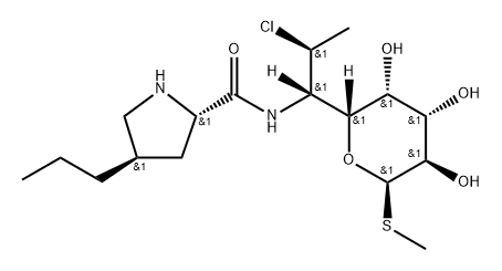 Methyl 7-chloro-6,7,8-trideoxy-6-[[[(2S,4R)-4β-propyl-2α-pyrrolidinyl]carbonyl]amino]-1-thio-L-threo-α-D-galacto-octopyranoside