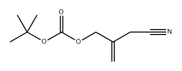 tert-Butyl (2-(cyanomethyl)allyl) carbonate Structural
