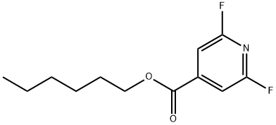 Hexyl 2,6-difluoro-4-pyridinecarboxylate Structural