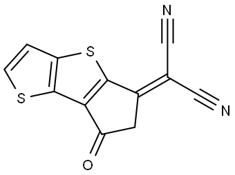 Propanedinitrile, 2-(6,7-dihydro-7-oxo-5H-cyclopenta[b]thieno[2,3-d]thien-5-ylidene)- Structural