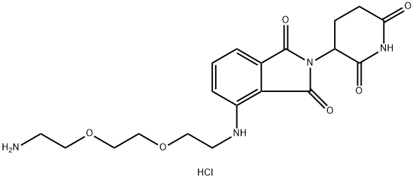 Thalidomide-NH-PEG2-C2-NH2 hydrochloride Structural