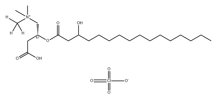 L-CARNITINE(MONO):CLO4, O-3-DL-HYDROXYPALMITOYL (N-METHYL-D3, 98%) Structural