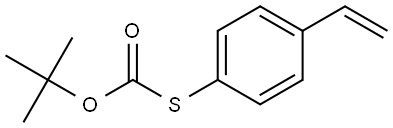 Carbonothioic acid, O-(1,1-dimethylethyl) S-(4-ethenylphenyl) ester Structural
