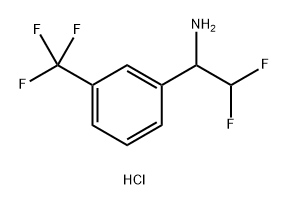 Benzenemethanamine, α-(difluoromethyl)-3-(trifluoromethyl)-, hydrochloride (1:1) Structural