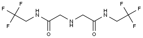 Acetamide, 2,2′-iminobis[N-(2,2,2-trifluoroethyl)- Structural