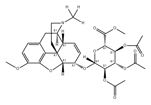 Codeine β-D-Glucuronide Triacetate Methyl Ester-d3 Structural