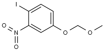 Benzene, 1-iodo-4-(methoxymethoxy)-2-nitro- Structural