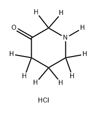 piperidin-3-one-d9 deuterium chloride Structural