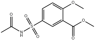 Methyl 5-[(acetylamino)sulfonyl]-2-methoxybenzoate Structural