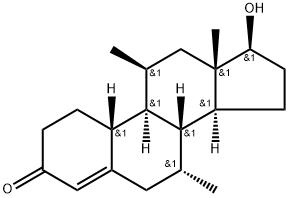 Estr-4-en-3-one, 17-hydroxy-7,11-dimethyl-, (7α,11β,17β)- Structural