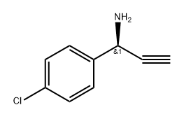 Benzenemethanamine, 4-chloro-α-ethynyl-, (αS)- Structural