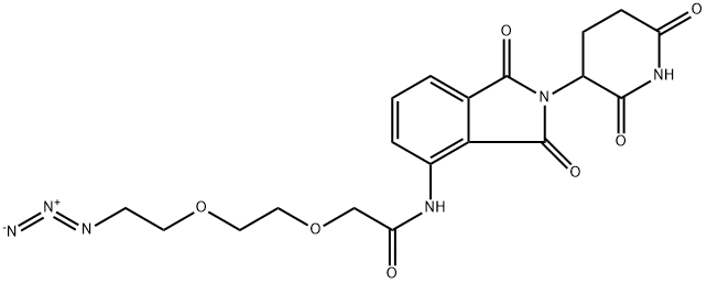 Pomalidomide-PEG2-N3 Structural