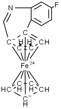 (R)-3-Fluoroferroceno[c]quinoline Structural