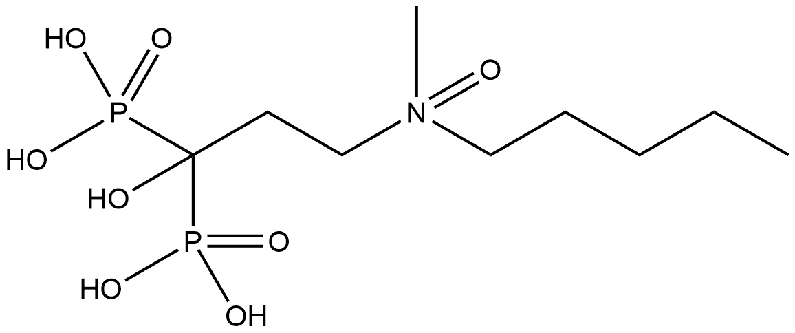 Phosphonic acid, P,P'-[1-hydroxy-3-(methyloxidopentylamino)propylidene]bis- Structural