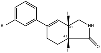 rel-(3aS,7aR)-5-(3-bromophenyl)-2,3,3a,6,7,7a-hexahydro-1H-isoindol-1-one Structural