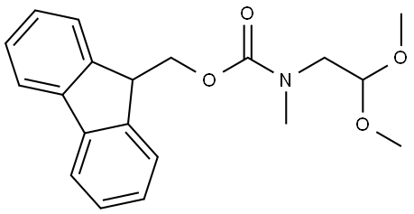 N-Fmoc-N-methyl-2,2-dimethoxyethanamine Structural