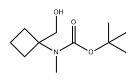 tert-butyl 
N-[1-(hydroxymethyl)cyclobutyl]-N-methylcarbam
ate Structural