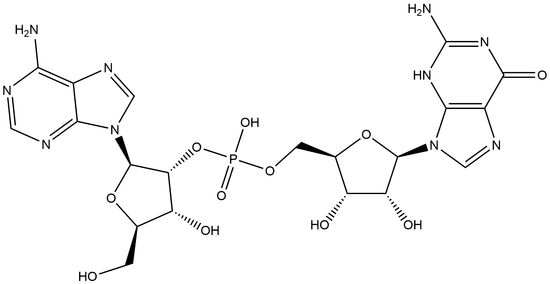 Guanosine, adenylyl-(2'→5')- Structural