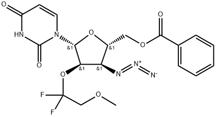 Uridine, 3'-?azido-?3'-?deoxy-?2'-?O-?(1,?1-?difluoro-?2-?methoxyethyl)?-?, 5'-?benzoate