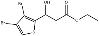 ethyl 3-(3,4-dibromothiophen-2-yl)-3-hydroxypropanoate Structural