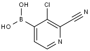 Boronic acid, B-(3-chloro-2-cyano-4-pyridinyl)- Structural