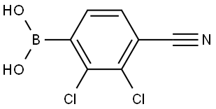 Boronic acid, B-(2,3-dichloro-4-cyanophenyl)- Structural
