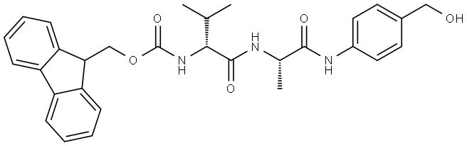 Fmoc-D-Val-Ala-PAB Structural
