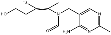 Formamide, N-[(4-amino-2-methyl-5-pyrimidinyl)methyl]-N-(4-hydroxy-2-mercapto-1-methyl-1-buten-1-yl)-, ion(1-)