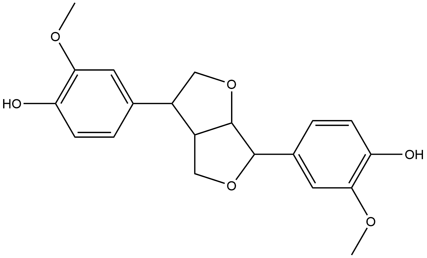 Pinoresinol, D- (8CI) Structural