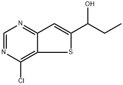 Thieno[3,2-d]pyrimidine-6-methanol, 4-chloro-α-ethyl- Structural