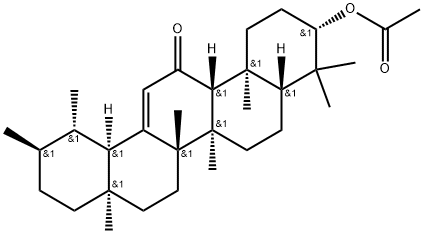 Urs-12-en-11-one, 3-(acetyloxy)-, (3β)- Structural