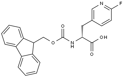 (R)-2-((((9H-fluoren-9-yl)methoxy)carbonyl)amino)-3-(6-fluoropyridin-3-yl)propanoicacid Structural