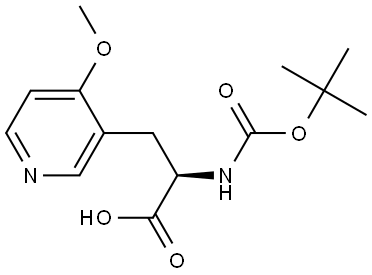 (2R)-2-{[(tert-butoxy)carbonyl]amino}-3-(4-methoxypyridin-3-yl)propanoic acid Structural
