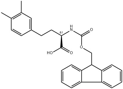 Fmoc-3,4-dimethyl-D-homophenylalanine Structural
