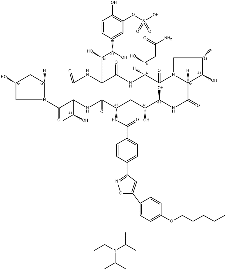 Micafungin diisopropylethylamine salt