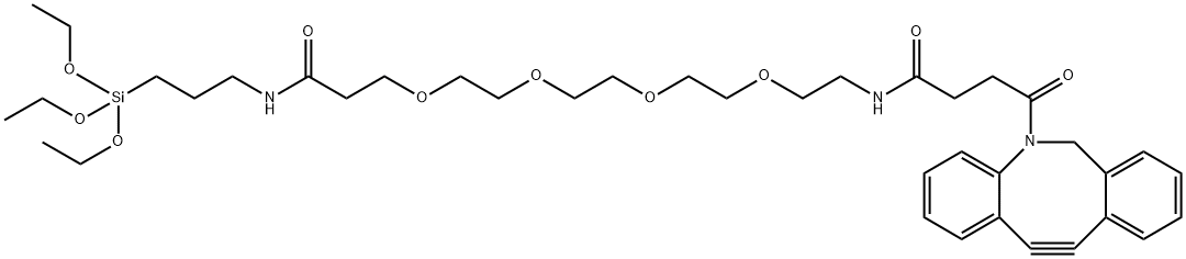 DBCO-PEG4-triethoxysilane Structural
