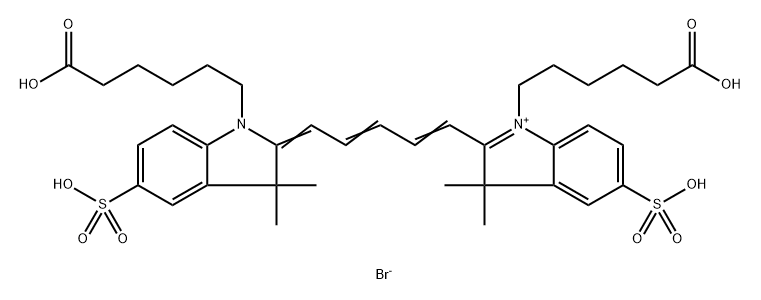 Sulfo-Bis-(N,N'-carboxylic acid)-Cy5 Structural