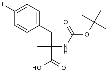 N-Boc-4-iodo-a-methyl-DL-phenylalanine Structural