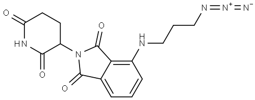 1H-Isoindole-1,3(2H)-dione, 4-[(3-azidopropyl)amino]-2-(2,6-dioxo-3-piperidinyl)- Structural