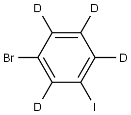 Benzene-1,2,3,5-d4, 4-bromo-6-iodo- Structural