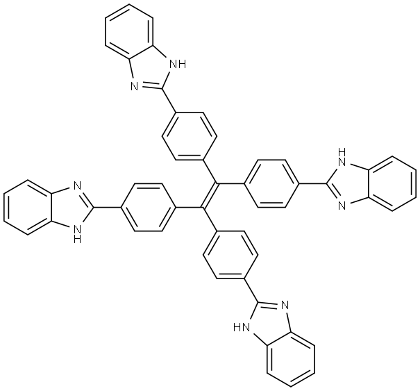 1H-Benzimidazole, 2,2′,2′′,2′′′-(1,2-ethenediylidenetetra-4,1-phenylene)tetrakis- Structural