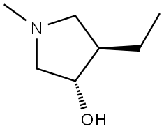 (3S,4R)-4-Ethyl-1-methylpyrrolidin-3-ol Structural