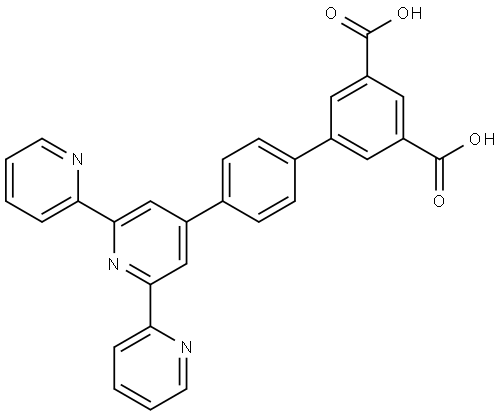 4 '- [4 (3,5-dicarboxyphenyl) phenyl] - [2,2': 6 ', 2'] tripyridine Structural