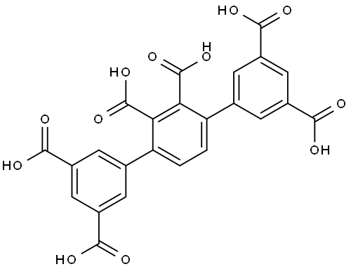 [1,1′:4′,1′′-Terphenyl]-2′,3,3′,3′′,5,5′′-hexacarboxylic acid Structural