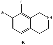 Isoquinoline, 7-bromo-8-fluoro-1,2,3,4-tetrahydro-, hydrochloride (1:1) Structural