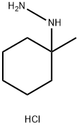 Hydrazine, (1-methylcyclohexyl)-, hydrochloride (1:1) Structural