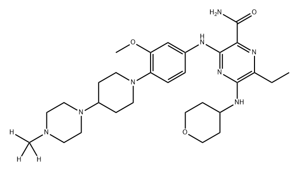 Gilteritinib-D3 Structural