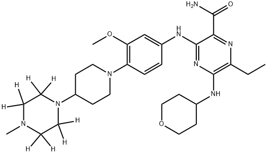 Gilteritinib-d8 Structural