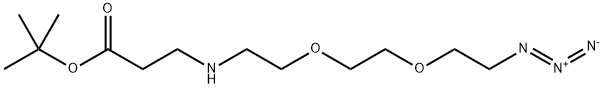 Azide-PEG2-NH-CH2CH2-COOtBu Structural